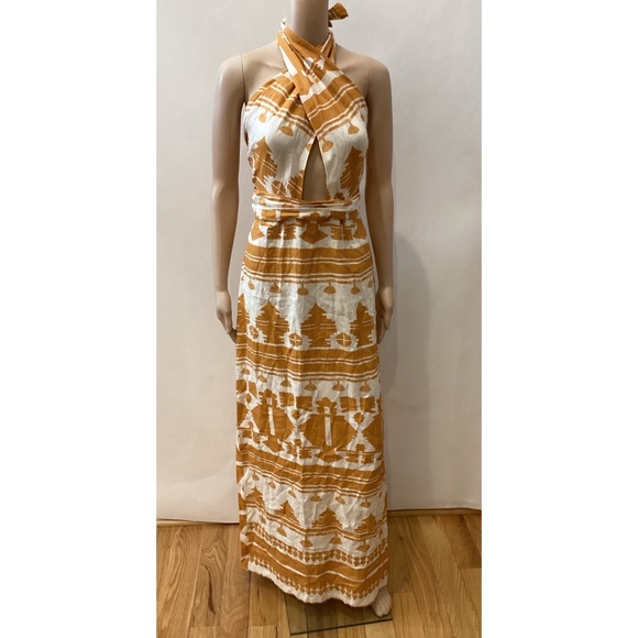 JOHANNA ORTIZ PRINTED LINEN MAXI DRESS - Picture 3 of 7